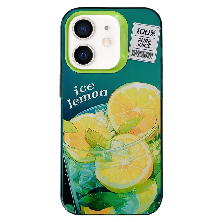 

For iPhone 11 Orange TPU Phone Case(Green)