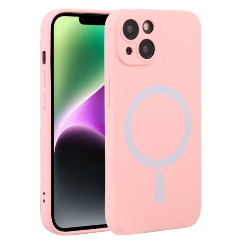 

For iPhone 15 Liquid Silicone Magsafe Phone Case(Pink)