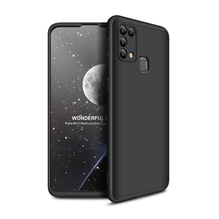 

For Samsung Galaxy M31 GKK Three Stage Splicing Full Coverage PC Protective Case(Black)