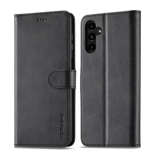 

For Samsung Galaxy A35 5G LC.IMEEKE Calf Texture Leather Phone Case(Black)