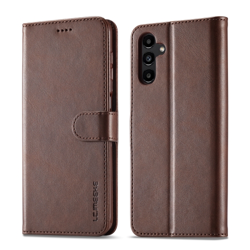 

For Samsung Galaxy A35 5G LC.IMEEKE Calf Texture Leather Phone Case(Coffee)