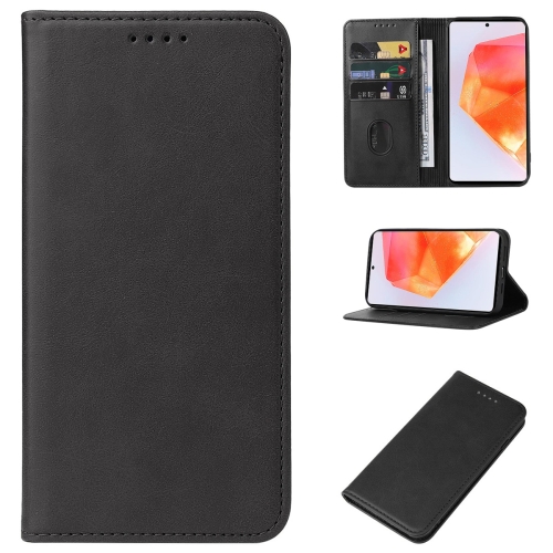 

For Samsung Galaxy C55 Magnetic Closure Leather Phone Case(Black)