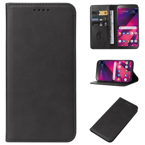 

For BLU View 1 Magnetic Closure Leather Phone Case(Black)