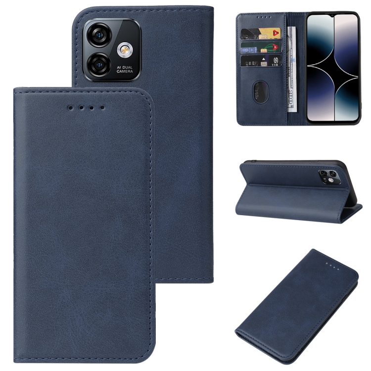 

For Ulefone Note 16 Pro Magnetic Closure Leather Phone Case(Blue)