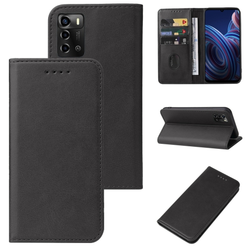 

For ZTE Blade A72 4G / V40 Vita Magnetic Closure Leather Phone Case(Black)