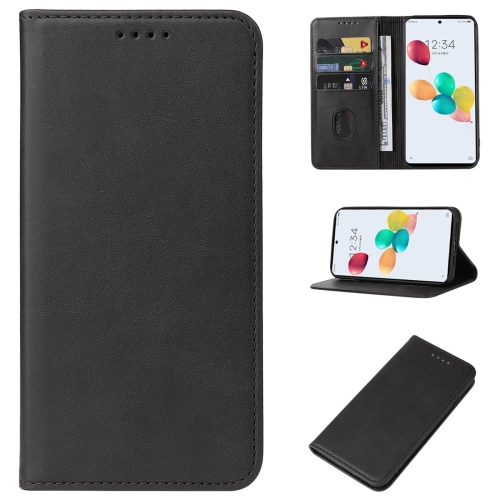 

For ZTE Anshin Family JP /A303ZT Magnetic Closure Leather Phone Case(Black)