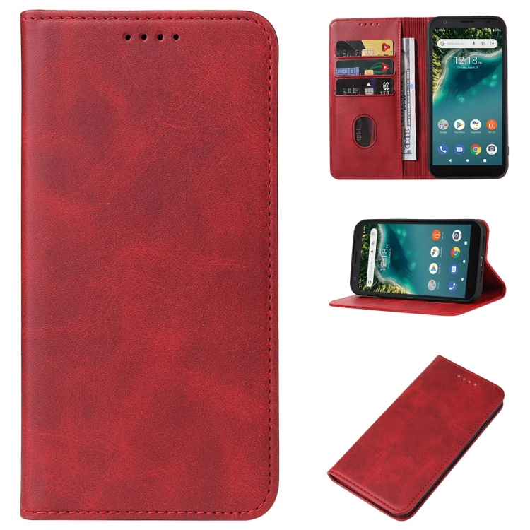 For ZTE Avid 589 Z5158 Magnetic Closure Leather Phone Case(Red) - Main Image