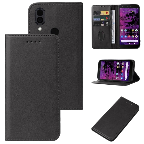 For CAT S62 Pro Magnetic Closure Leather Phone Case(Black)