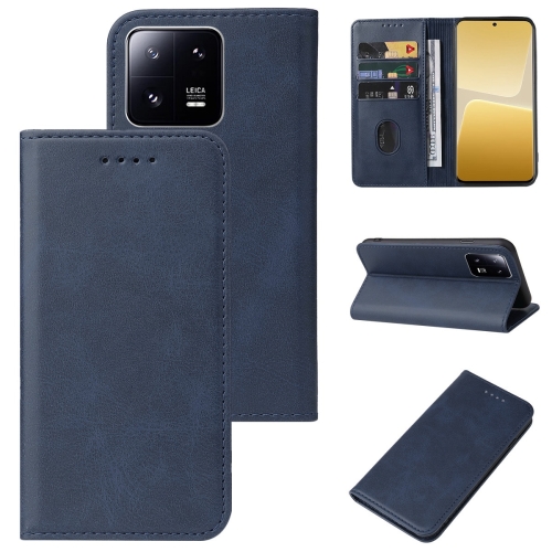 

For Xiaomi 13T / 13T Pro Magnetic Closure Leather Phone Case(Blue)