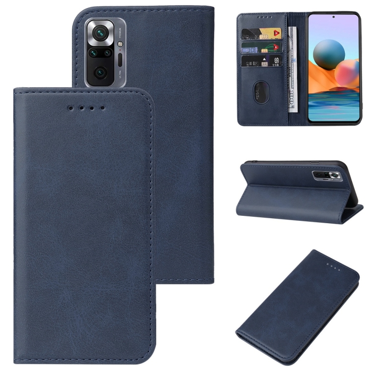 

For Xiaomi Mi Note 10 Pro Magnetic Closure Leather Phone Case(Blue)