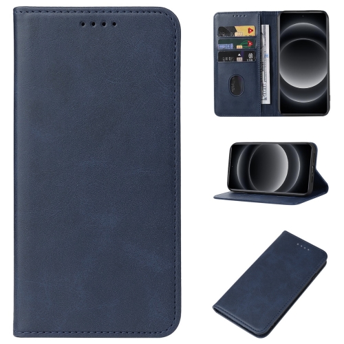 

For Xiaomi 14 Ultra Magnetic Closure Leather Phone Case(Blue)