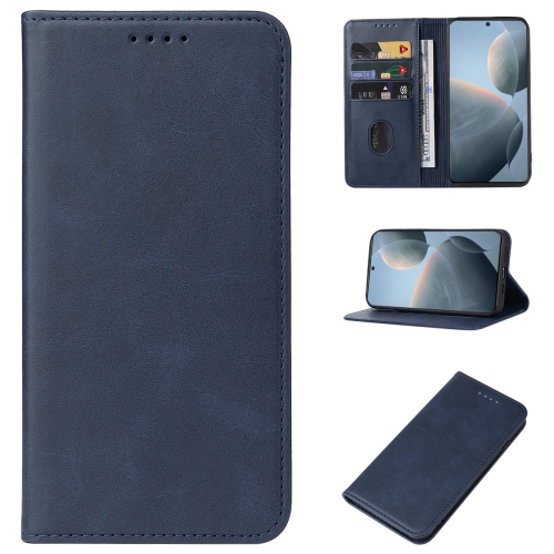 

For Xiaomi Redmi K70E Magnetic Closure Leather Phone Case(Blue)