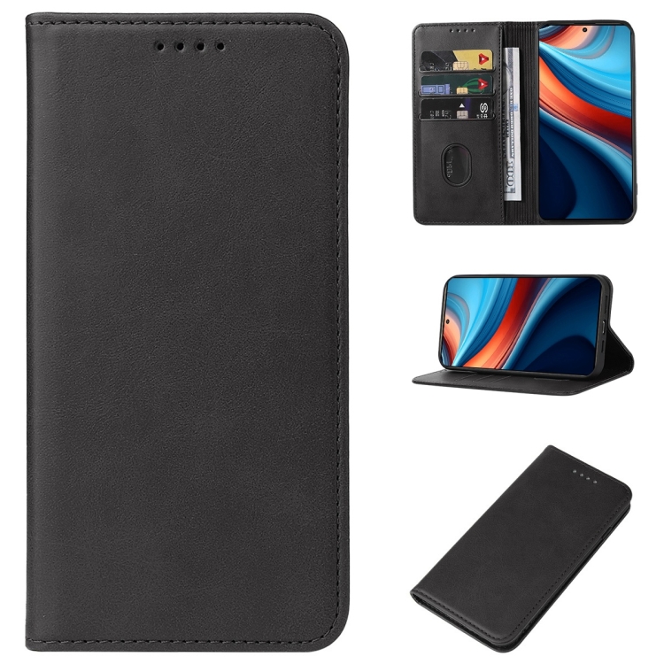 

For Xiaomi Redmi Note 13R Pro Magnetic Closure Leather Phone Case(Black)