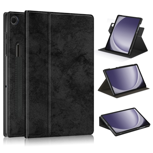 

For Samsung Galaxy Tab A9+ 360 Rotation Stand Smart Leather Tablet Case(Black)