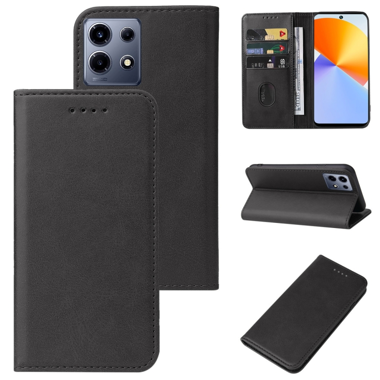 Housse Portefeuille 360° Pour Cubot X12 - Cuir Synthétique Noir - Neuf