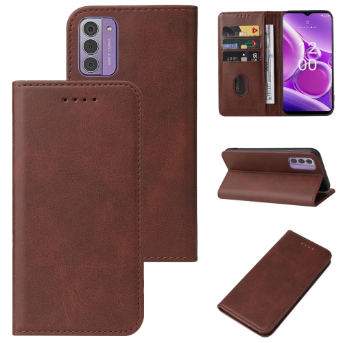 

For Nokia G42 Magnetic Closure Leather Phone Case(Brown)