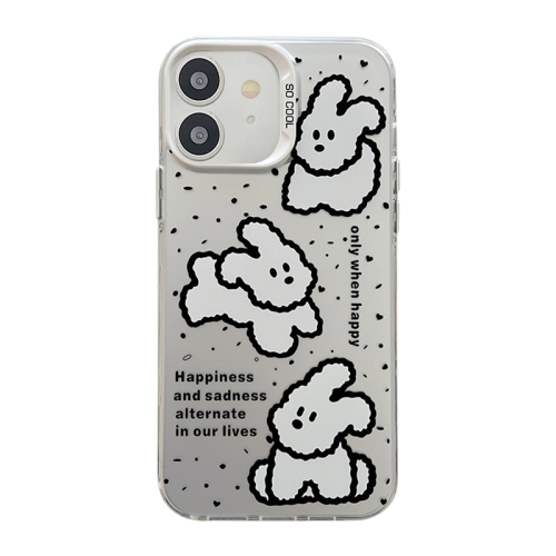 

For iPhone 11 Cute Animal Pattern Series PC + TPU Phone Case(White Puppy)