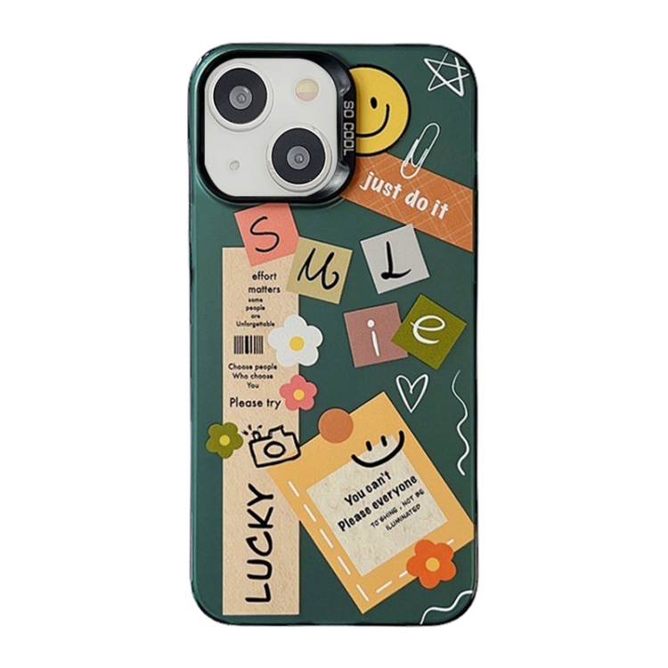 

For iPhone 14 Cute Animal Pattern Series PC + TPU Phone Case(Notes)