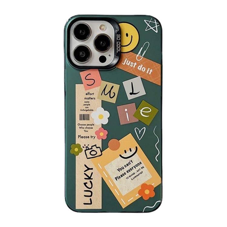 

For iPhone 15 Pro Max Cute Animal Pattern Series PC + TPU Phone Case(Notes)