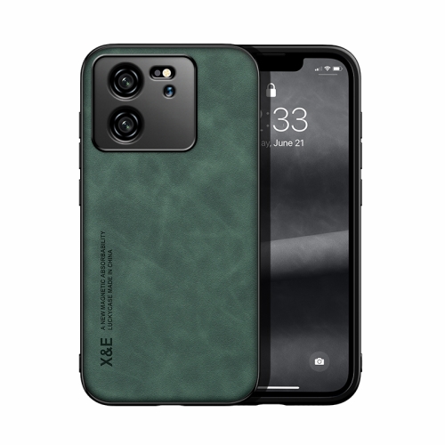 

For Xiaomi Redmi K60 Ultra Skin Feel Magnetic Leather Back Phone Case(Green)