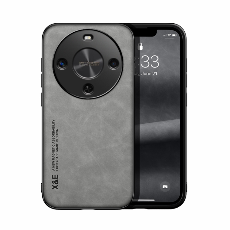 

For Huawei Maimang 30 Skin Feel Magnetic Leather Back Phone Case(Light Grey)