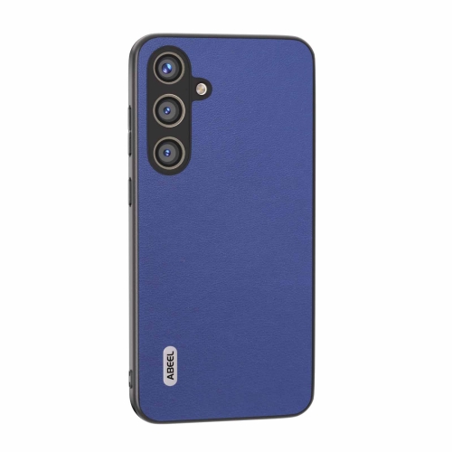 

For Samsung Galaxy S24+ 5G ABEEL Arashi Texture PU Phone Case(Deep Sea)