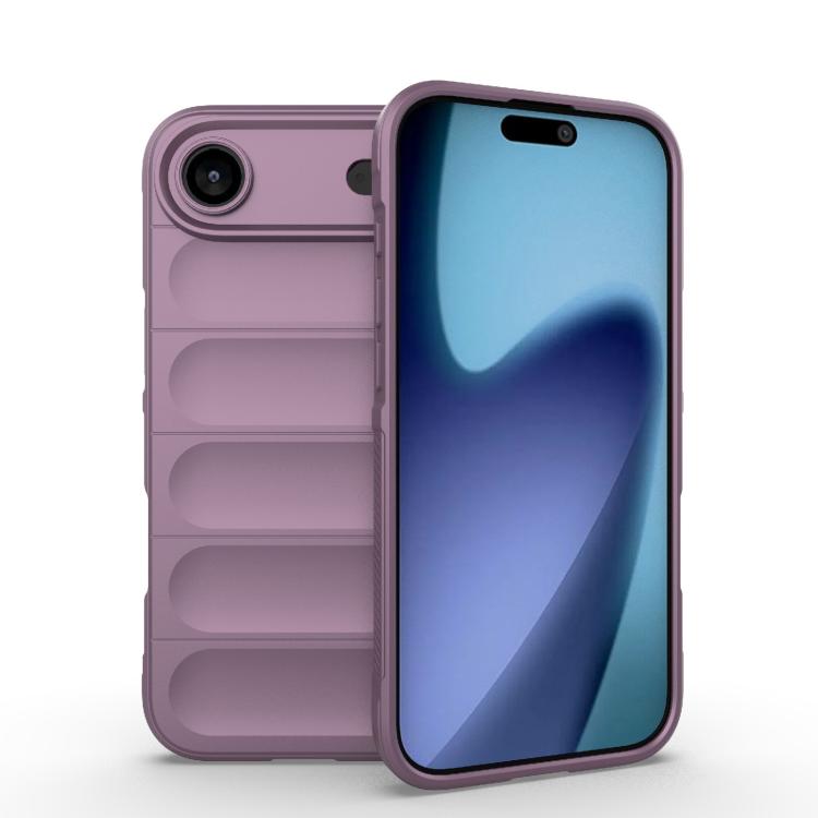

For iPhone 17 Air Magic Shield TPU + Flannel Phone Case(Purple)