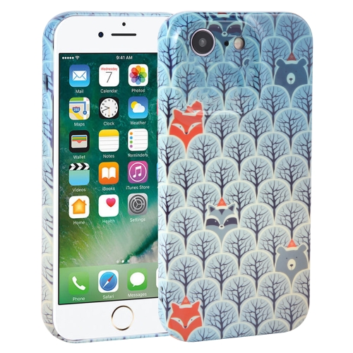 

For iPhone SE 2022/SE 2020/8/7 Dustproof Net Full Coverage PC Phone Case(Animal Forest)