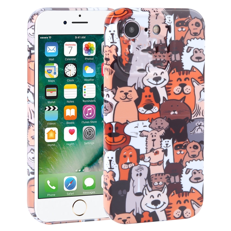 

For iPhone SE 2022/SE 2020/8/7 Dustproof Net Full Coverage PC Phone Case(Cute Dog)