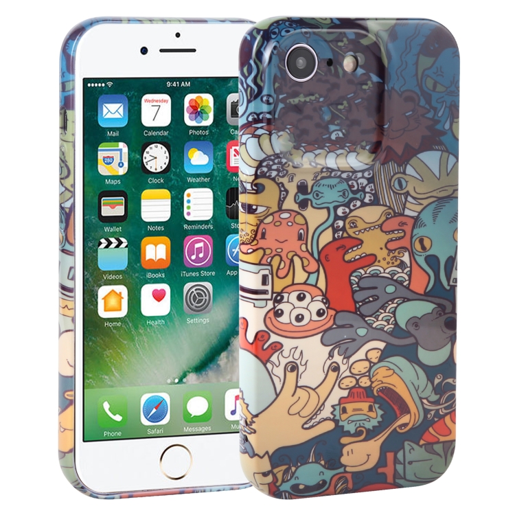 

For iPhone SE 2022/SE 2020/8/7 Dustproof Net Full Coverage PC Phone Case(Animal Party)