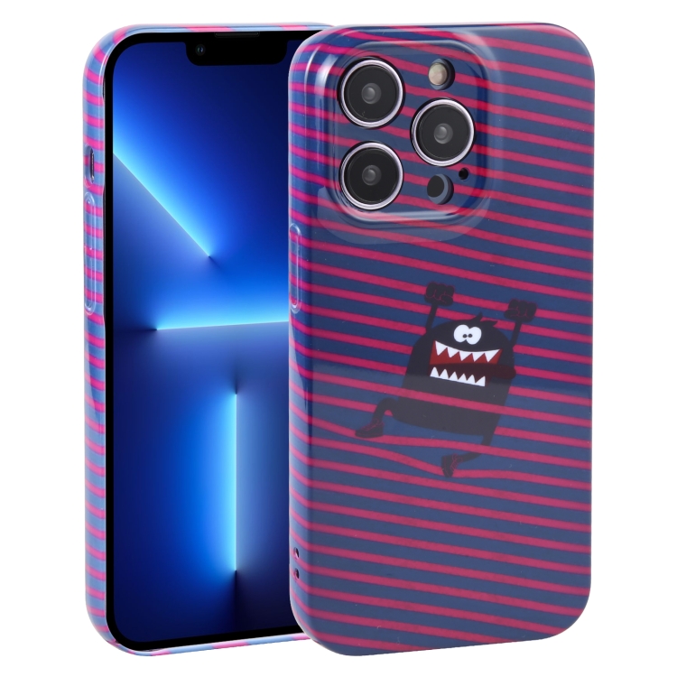 

For iPhone 13 Pro Dustproof Net Full Coverage PC Phone Case(Little Monster)