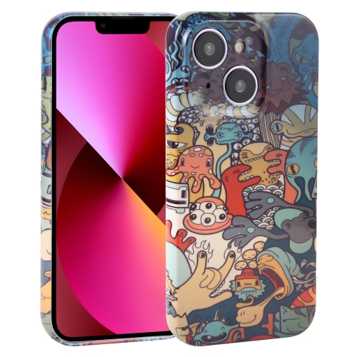 

For iPhone 13 Dustproof Net Full Coverage PC Phone Case(Animal Party)