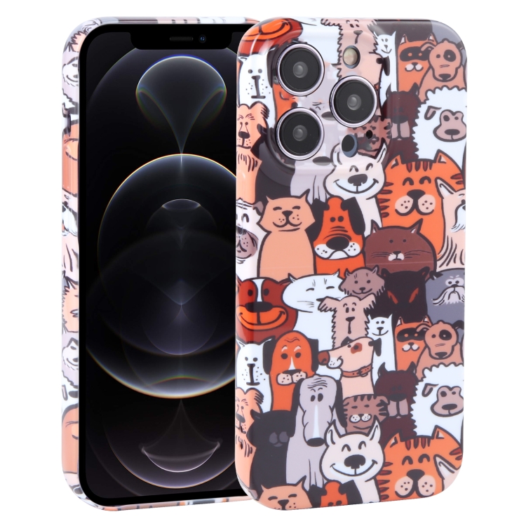 

For iPhone 12 Pro Dustproof Net Full Coverage PC Phone Case(Cute Dog)