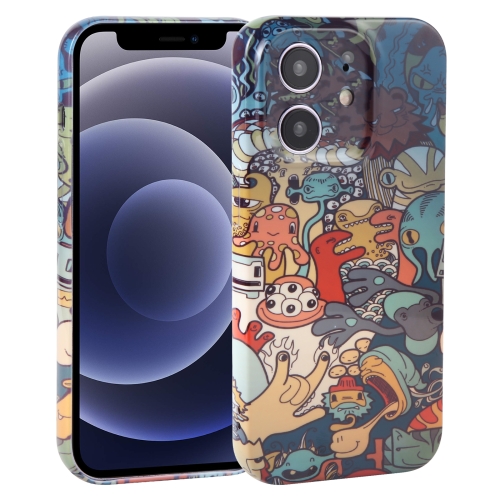 

For iPhone 12 mini Dustproof Net Full Coverage PC Phone Case(Animal Party)
