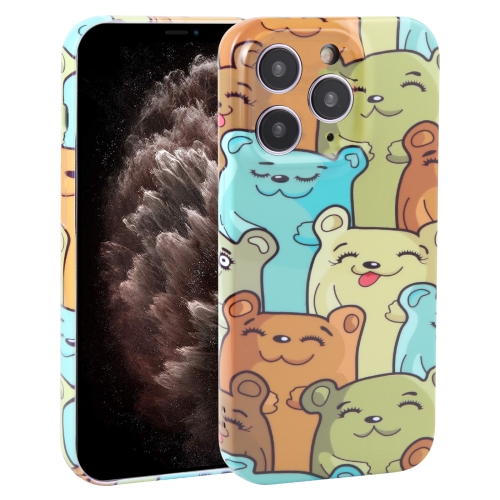 

For iPhone 11 Pro Max Dustproof Net Full Coverage PC Phone Case(Cute Bear)