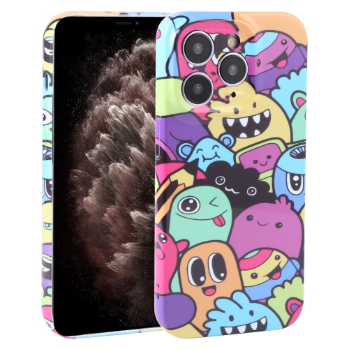 

For iPhone 11 Pro Max Dustproof Net Full Coverage PC Phone Case(Cute Monster)