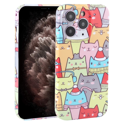 

For iPhone 11 Pro Max Dustproof Net Full Coverage PC Phone Case(Cats)