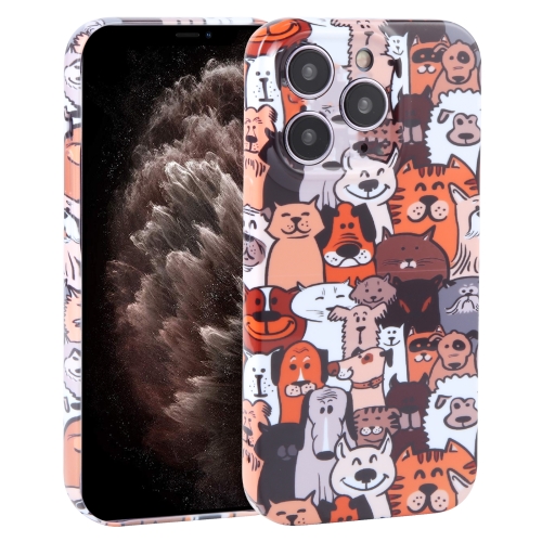 

For iPhone 11 Pro Max Dustproof Net Full Coverage PC Phone Case(Cute Dog)