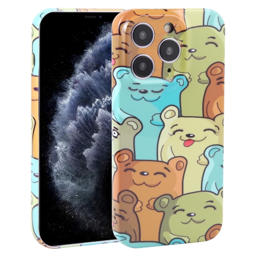 

For iPhone 11 Pro Dustproof Net Full Coverage PC Phone Case(Cute Bear)