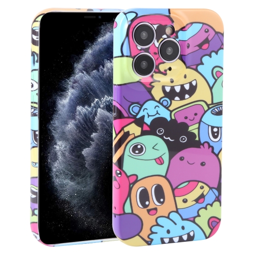 

For iPhone 11 Pro Dustproof Net Full Coverage PC Phone Case(Cute Monster)