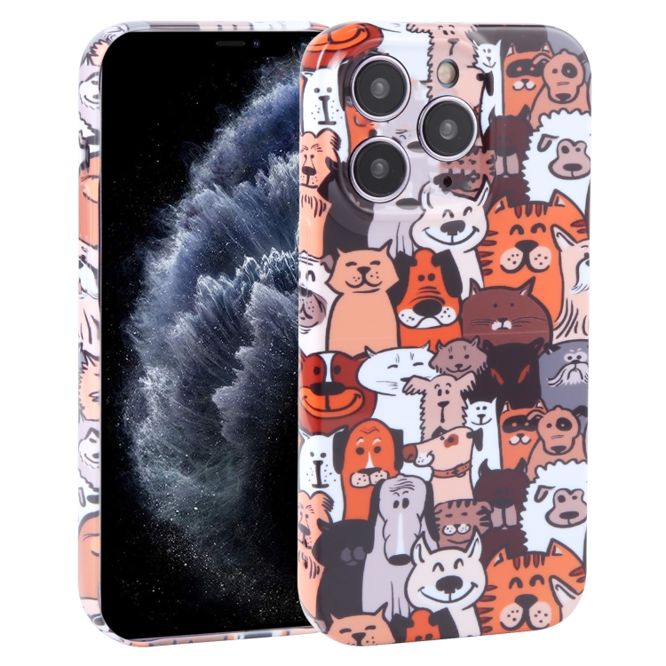 

For iPhone 11 Pro Dustproof Net Full Coverage PC Phone Case(Cute Dog)