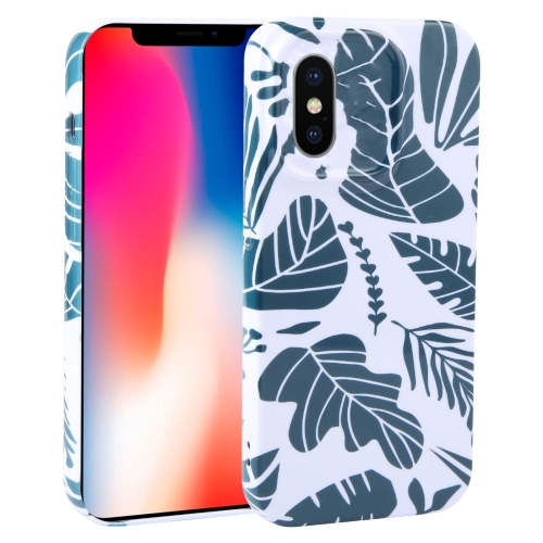 

For iPhone X / XS Dustproof Net Full Coverage PC Phone Case(Banana Leaf)