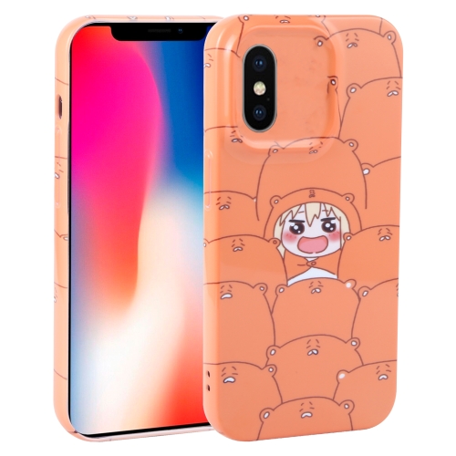 

For iPhone X / XS Dustproof Net Full Coverage PC Phone Case(Cartoon Character)