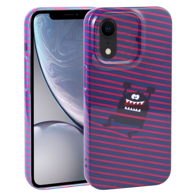 

For iPhone XR Dustproof Net Full Coverage PC Phone Case(Little Monster)
