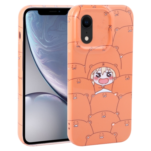 

For iPhone XR Dustproof Net Full Coverage PC Phone Case(Cartoon Character)