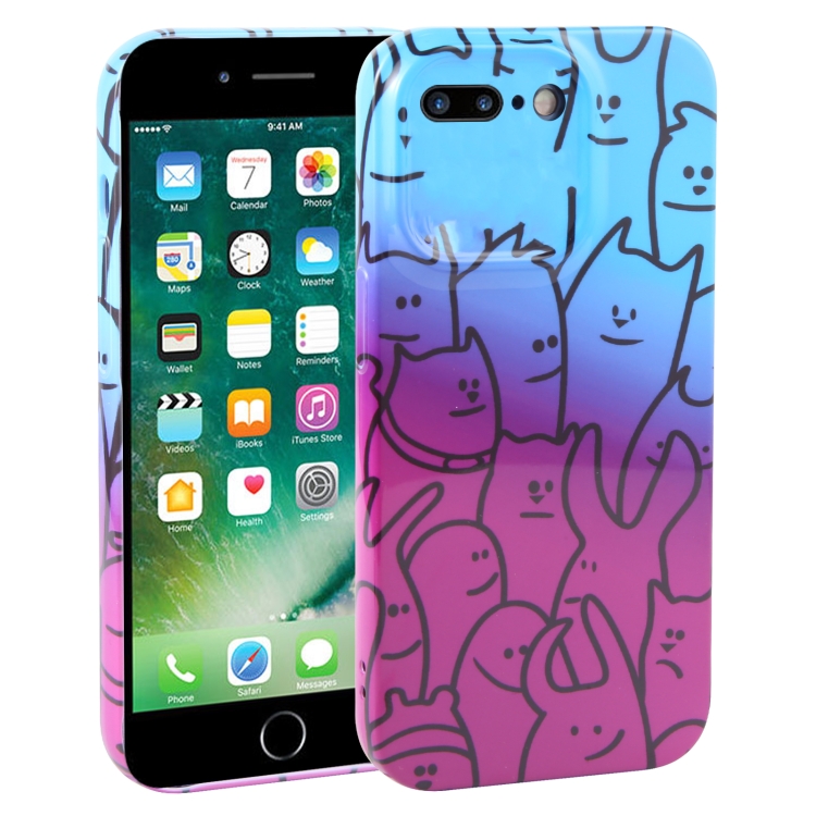 

For iPhone 8 Plus / 7 Plus Dustproof Net Full Coverage PC Phone Case(Little Ghost)