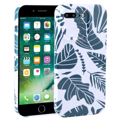 

For iPhone 8 Plus / 7 Plus Dustproof Net Full Coverage PC Phone Case(Banana Leaf)