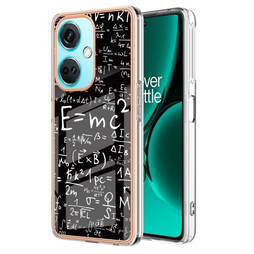 

For OnePlus Nord CE 3 Lite / Nord N30 Electroplating Marble Dual-side IMD Phone Case(Equation)