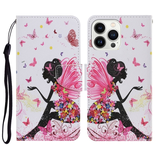 

For iPhone 15 Pro Max 3D Colored Drawing Flip Leather Phone Case(Dance Girl)