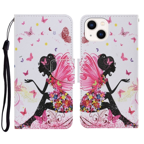 

For iPhone 15 3D Colored Drawing Flip Leather Phone Case(Dance Girl)